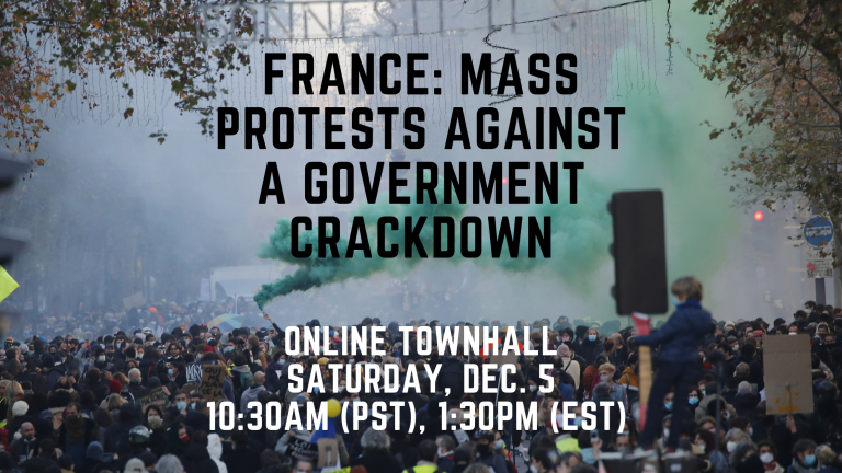 France: Mass Protests Against a Government Crackdown (Dec. 5, 2020)