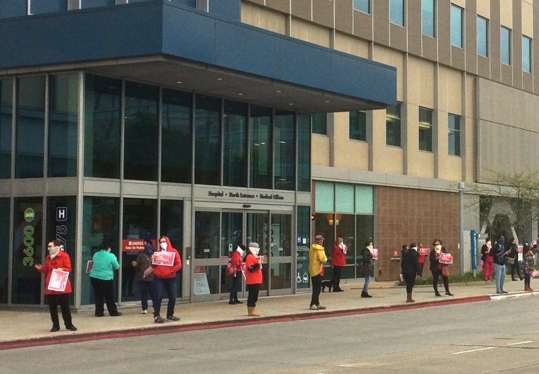 [VIDEO] We need PPE! Hospital Workers Protest in Oakland