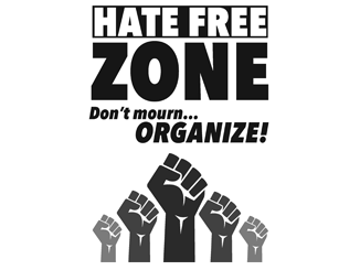 Hate Free Zone Poster