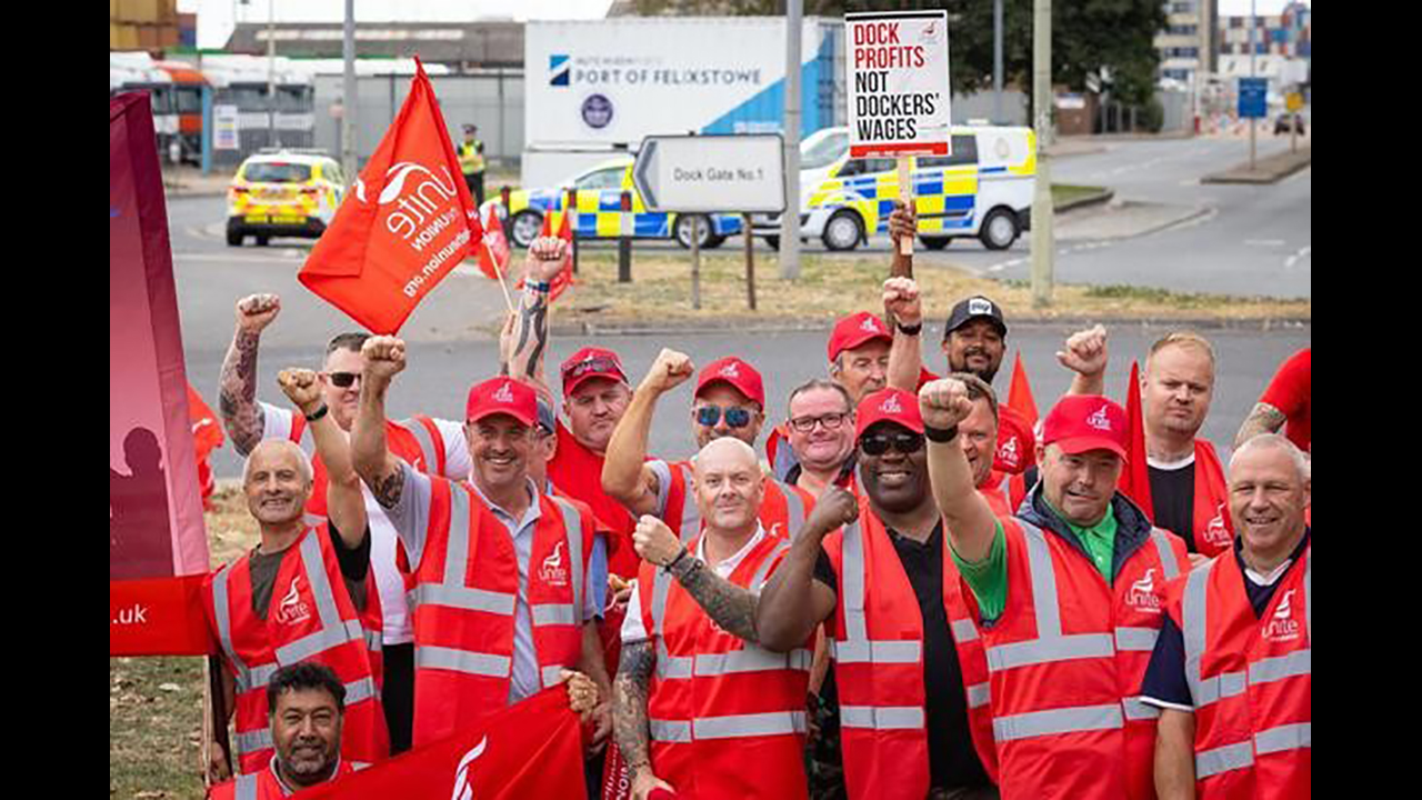 Felixstowe port workers